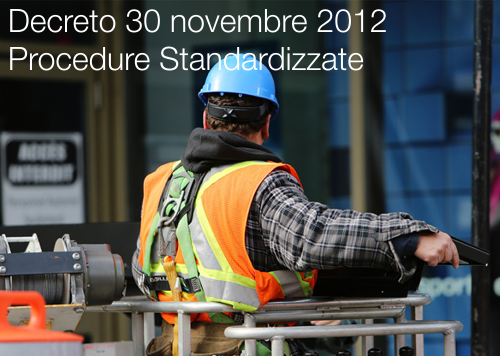 Decreto 30 novembre 2012 Procedure Standardizzate