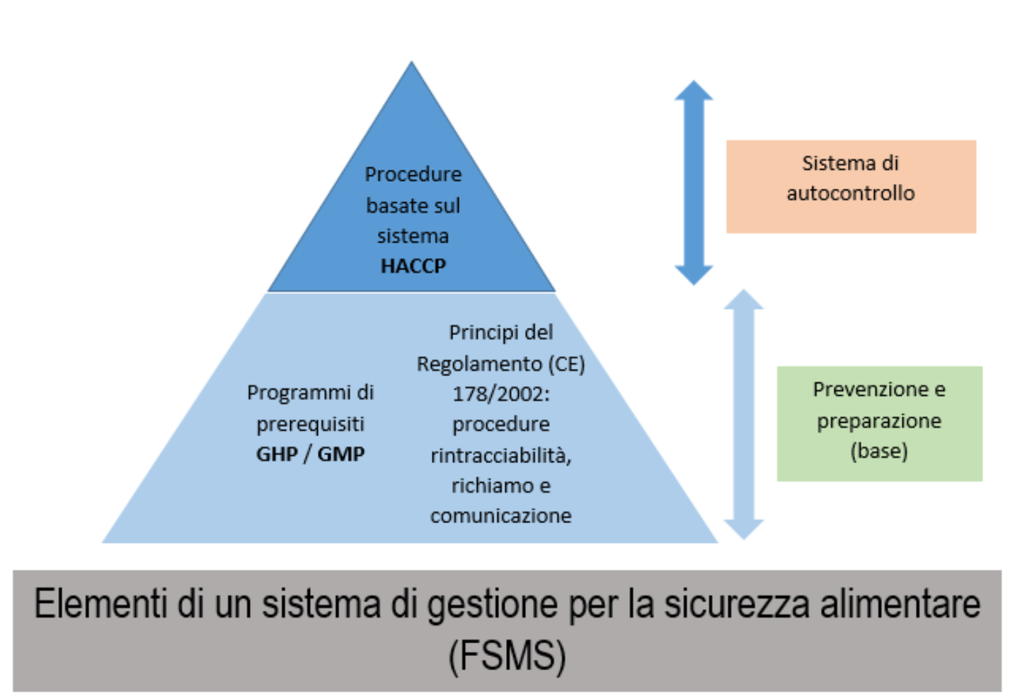 Figura 1   Gli elementi di un sistema di gestione per la sicurezza alimentare