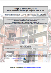 Testo Unico Sicurezza D.Lgs. 81/2008 - 07.2025 Testo Unico Sicurezza D.Lgs. 81/2008 - 07.2025