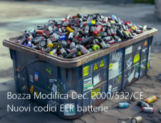 Bozza Modifica Decisione 2000/532/CE / Nuovi codici EER batterie