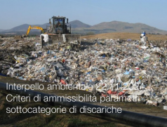 Interpello ambientale 22.11.2024 Criteri di ammissibilità parametri sottocategorie di discariche