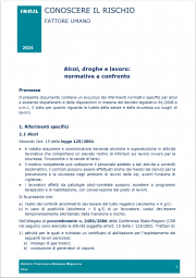 Alcol, droghe e lavoro: normative a confronto | INAIL 2024