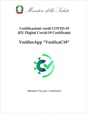 VerifierApp “VerificaC19” - Manuale d'uso per i verificatori