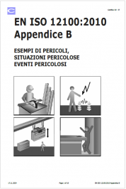 EN ISO 12100 Appendice B - Pericoli, Situazioni pericolose ed Eventi pericolosi 