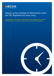 Report on the exchange of information under the PIC Regulation in 2022-2023