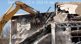 Sentenza CC n. 25316 del 7 giugno 2019 | Materiali di demolizione