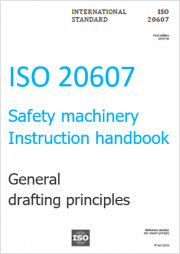 ISO 20607:2019 Safety of machinery Instruction handbook