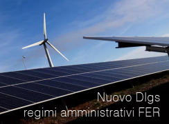 Dlgs regimi amministrativi produzione energia da fonti rinnovabili