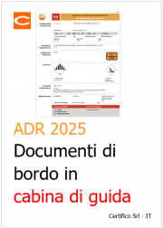ADR 2025: Documenti di bordo in cabina di guida ADR 2025: Documenti di bordo in cabina di guida