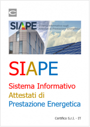 SIAPE: Sistema Informativo Attestati di Prestazione Energetica