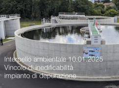 Interpello ambientale 10.01.2025 - Vincolo di inedificabilità impianto di depurazione