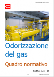 Odorizzazione del gas: Quadro normativo