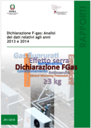 Dichiarazione F-Gas: analisi dei dati riferiti agli anni 2013 e 2014