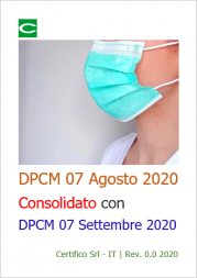 DPCM 7 Agosto 2020 | Consolidato
