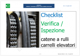Check list verifica catene carrelli elevatori