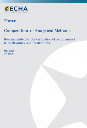 ECHA compendium of analytical methods for enforcing REACH restrictions - Ed. 3.0 2025 ECHA compendium of analytical methods for enforcing REACH restrictions - Ed. 3.0 2025