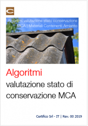 Algoritmi valutazione stato di conservazione MCA