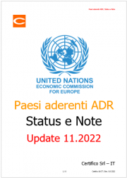 Paesi aderenti ADR: Status e Note