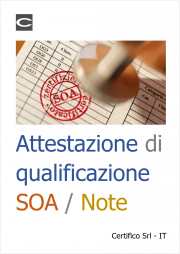 Attestazione di qualificazione SOA / Note