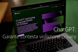 ChatGPT: Il Garante contesta violazione privacy
