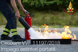 Circolare VVF n. 11197 del 14/08/2018 | Impiego estintori portatili