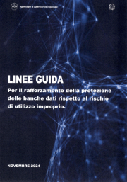 Linee guida protezione delle banche dati rischio di utilizzo improprio