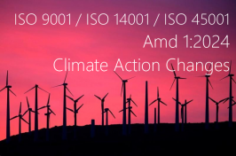 ISO 9001 / ISO 14001 / ISO 45001 - Amd 1:2024 Climate Action Changes
