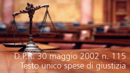 D.P.R. 30 maggio 2002 n. 115