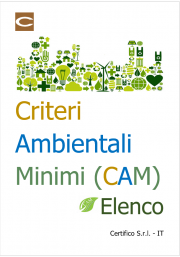 Criteri Ambientali Minimi (CAM) / Elenco