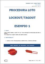 Procedura manutenzione LOTO (Lockout/Tagout): modello editabile con immagini