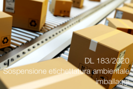 DL 183/2020 | Sospensione etichettatura ambientale imballaggi