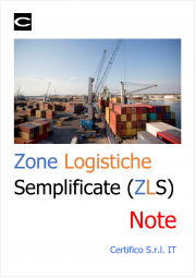 Zone Logistiche Semplificate (ZLS) / Note