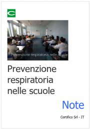 Prevenzione respiratoria nelle scuole