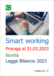 Smart working: proroga al 31.03.2023 / Novità Legge Bilancio 2023