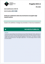 CEI 0-2:2024 / Progetto in inchiesta pubblica