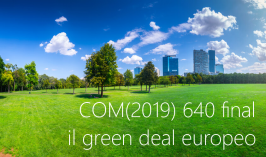 COM(2019) 640 final / il green deal europeo