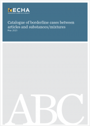 Catalogue of borderline cases between articles and substances/mixtures Catalogue of borderline cases between articles and substances/mixtures