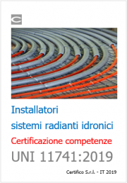 Certificazione competenze installatori sistemi radianti | UNI 11741