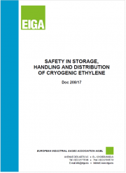 Safety in storage, handling and distribution of cryogenic ethylene