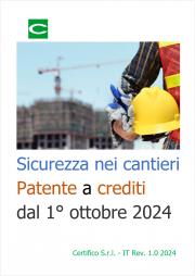 Sicurezza nei cantieri: patente a crediti dal 1° ottobre 2024