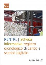 RENTRI | Scheda informativa registro cronologico di carico e scarico digitale