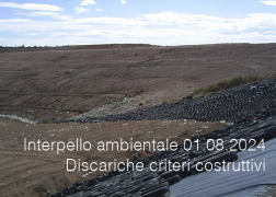 Interpello ambientale 01.08.2024 - Discariche criteri costruttivi