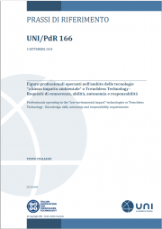 UNI/PdR 166:2024 -  Figure professionali delle Trenchless Technlogy