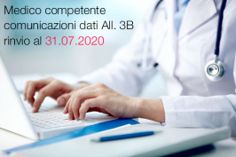 Medico competente comunicazioni dati All. 3B rinvio al 31.07.2020