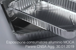Esposizione consumatore alluminio contatto alimentare | Agg. 30.01.2019