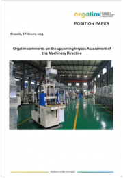 Position Paper Orgalim |  Impact Assessment of the Machinery Directive