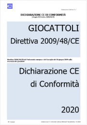 Dichiarazione CE di Conformità | Direttiva 2009/48/CE Giocattoli