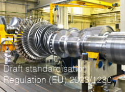 Draft standardisation Regulation (EU) 2023/1230 - Regulation on machinery