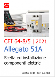 CEI 64-8/5:2021 Allegato 51A | Scelta ed installazione componenti elettrici
