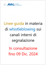 Linee guida in materia di whistleblowing sui canali interni di segnalazione